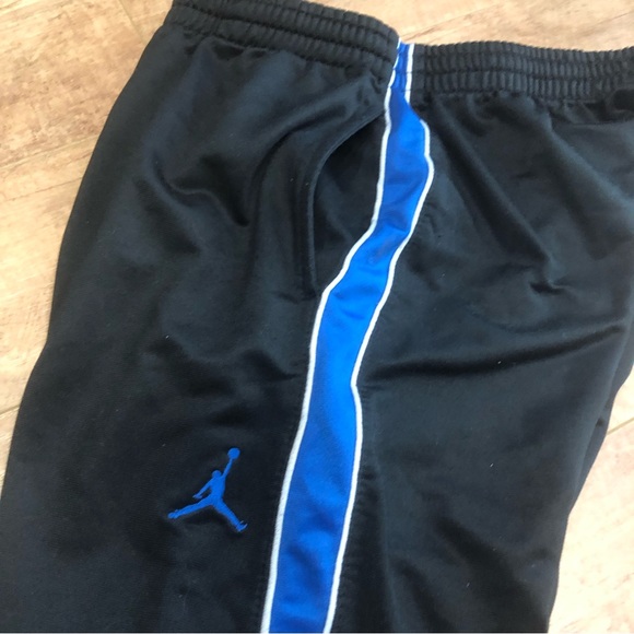 JORDAN pull on pants Large 12-13 years black and blue - Picture 6 of 8